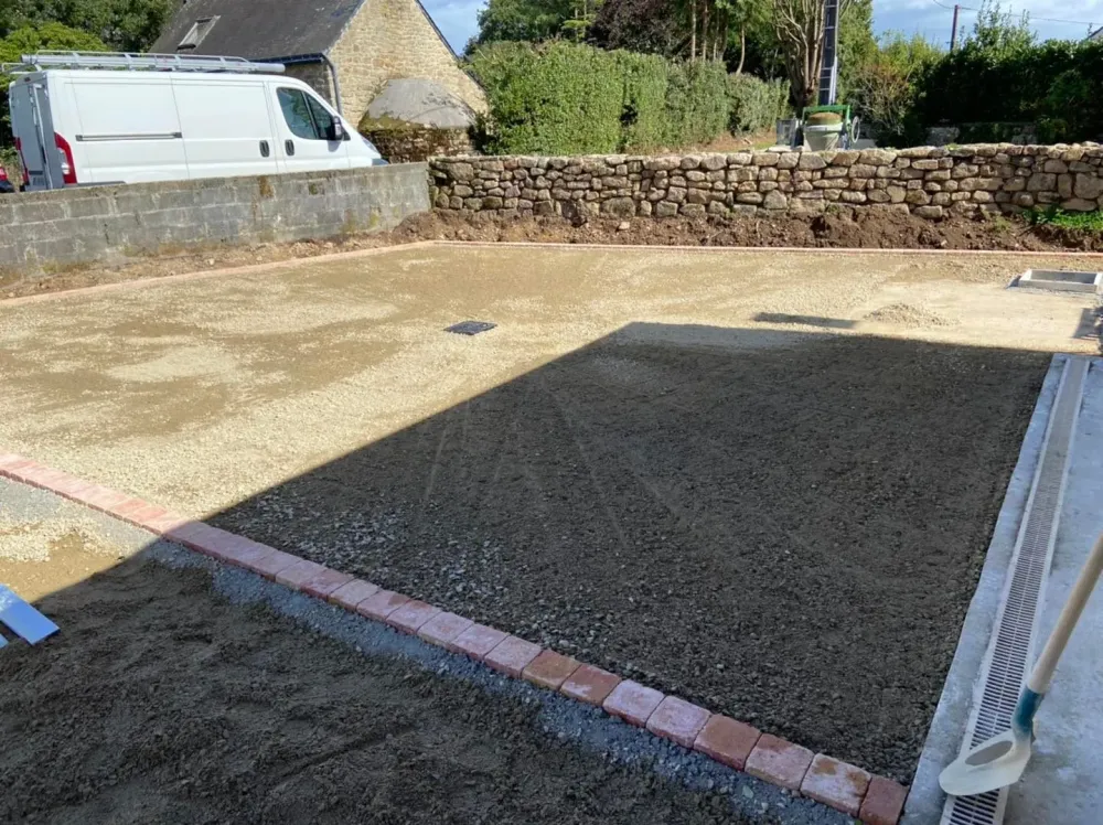 terrassement près de Auray 